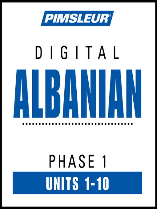 Title details for Pimsleur Albanian Level 1 by Pimsleur - Available